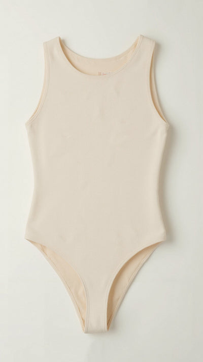 Tanga-Bodysuit mit Rundhalsausschnitt